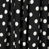 Schwarzer Polka Dot Stretch Twill - Ribes y Casals
