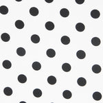 Schwarzer Polka Dot Stretch Twill Weiß - Ribes y Casals