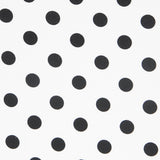 Schwarzer Polka Dot Stretch Twill Weiß - Ribes y Casals