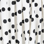 Schwarzer Polka Dot Stretch Twill Weiß - Ribes y Casals