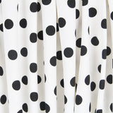 Schwarzer Polka Dot Stretch Twill Weiß - Ribes y Casals