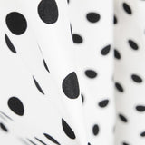 Schwarzer Polka Dot Stretch Twill Weiß - Ribes y Casals