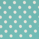 Elastischer Twill Türkis Polka Dot - Ribes y Casals
