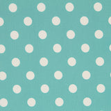 Elastischer Twill Türkis Polka Dot - Ribes y Casals