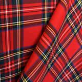Karierter Twill mit rotem Hintergrund - Ribes y Casals