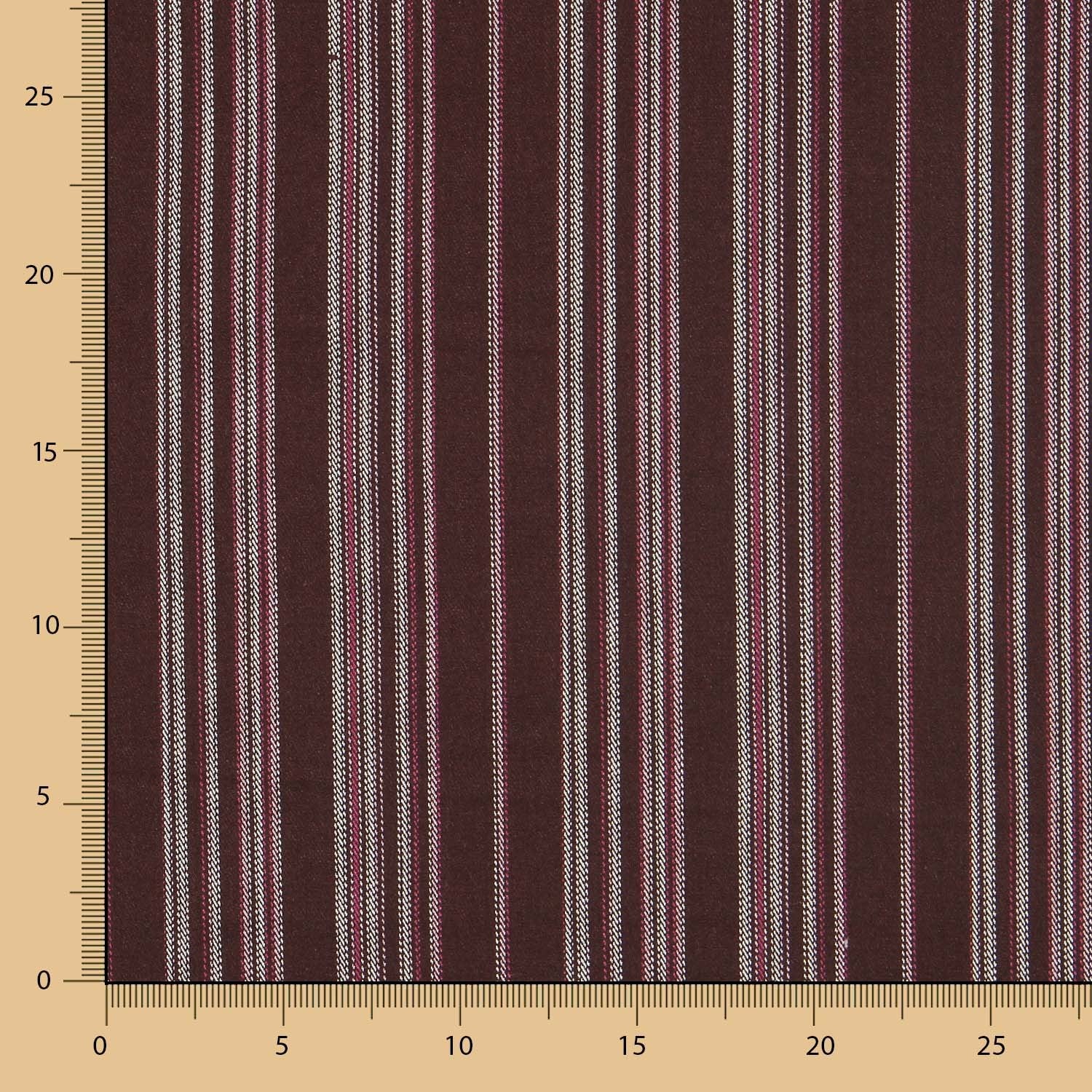 Twill braun gestreift - Ribes y Casals