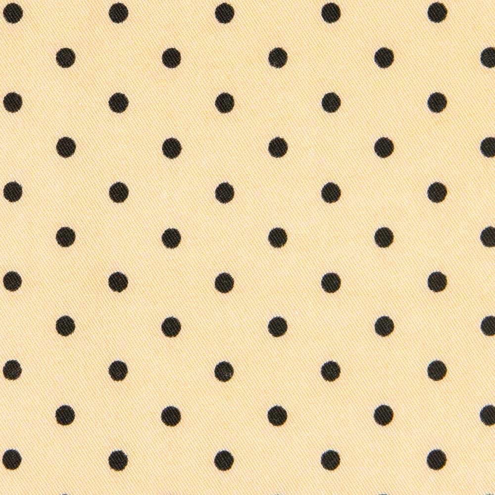 Twill Stretch Twill Polka Dots Beige 4mm - Ribes y Casals