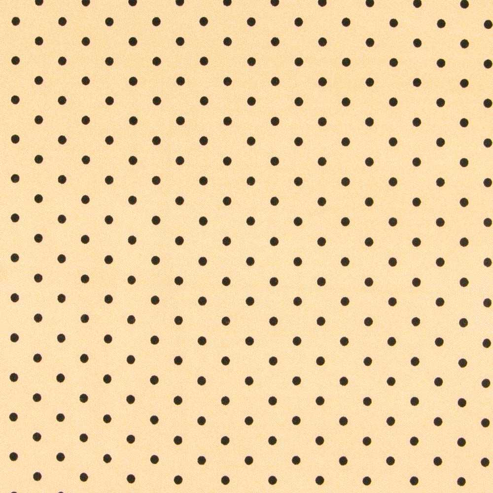 Twill Stretch Twill Polka Dots Beige 4mm - Ribes y Casals