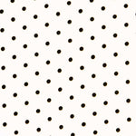 Twill Stretch Twill Polka Dots Weiß 4mm - Ribes y Casals