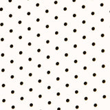 Twill Stretch Twill Polka Dots Weiß 4mm - Ribes y Casals