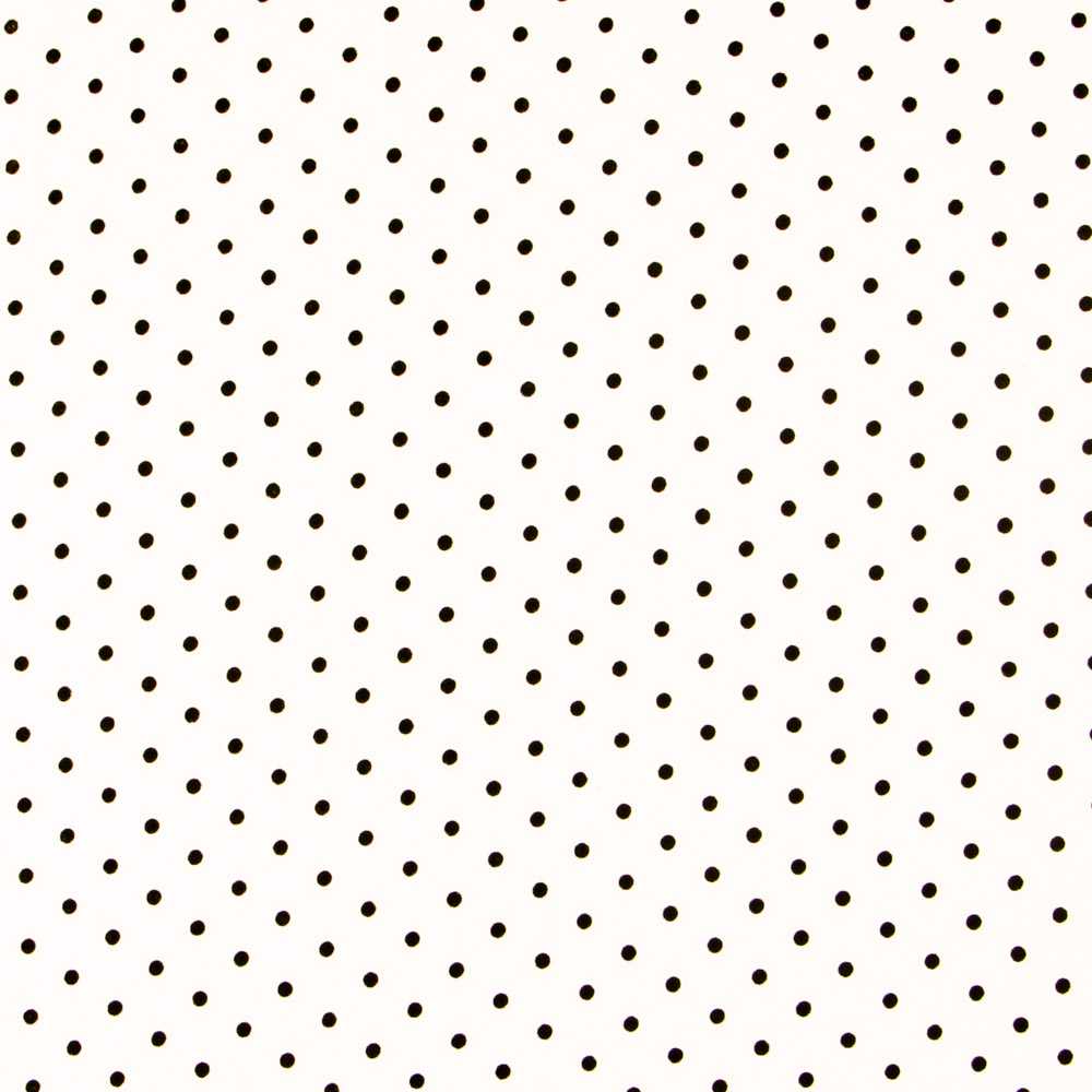 Twill Stretch Twill Polka Dots Weiß 4mm - Ribes y Casals