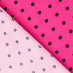 Stretch Twill Polka Dots Fuchsia 4mm - Ribes y Casals