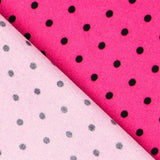 Stretch Twill Polka Dots Fuchsia 4mm - Ribes y Casals