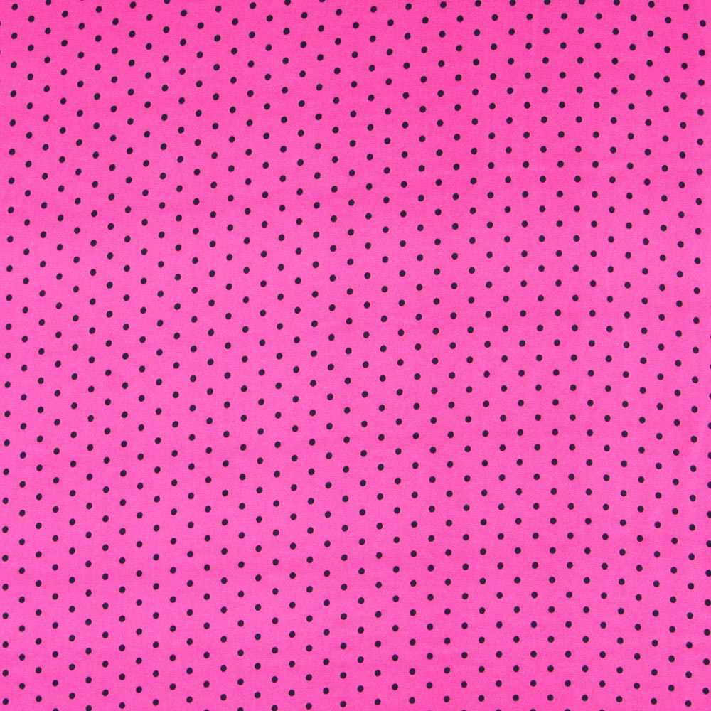 Stretch Twill Polka Dots Fuchsia 4mm - Ribes y Casals