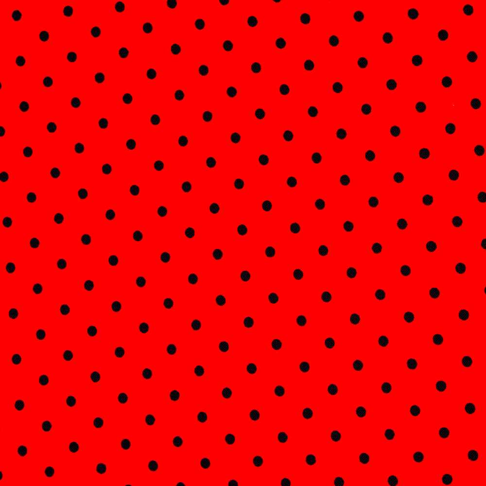 Twill Stretch Twill Polka Dots Rot 4mm - Ribes y Casals