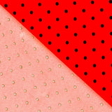 Twill Stretch Twill Polka Dots Rot 4mm - Ribes y Casals