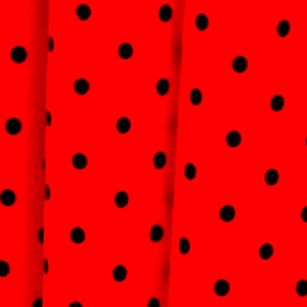Twill Stretch Twill Polka Dots Rot 4mm - Ribes y Casals
