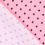 Stretch Twill Polka Dots Rosa 4mm - Ribes y Casals