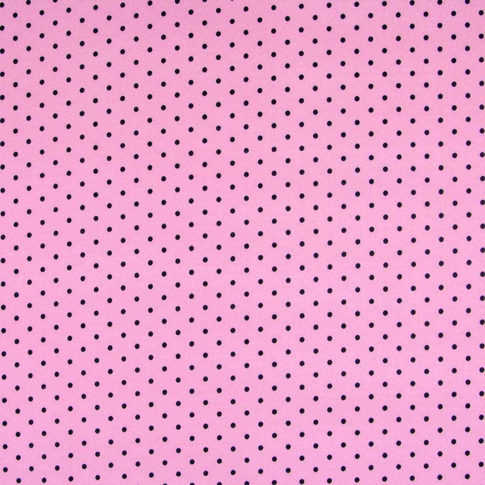 Stretch Twill Polka Dots Rosa 4mm - Ribes y Casals