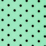Stretch Twill Polka Dots Grün 4mm - Ribes y Casals
