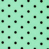 Stretch Twill Polka Dots Grün 4mm - Ribes y Casals