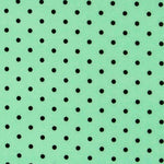 Stretch Twill Polka Dots Grün 4mm - Ribes y Casals