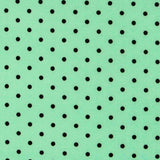 Stretch Twill Polka Dots Grün 4mm - Ribes y Casals