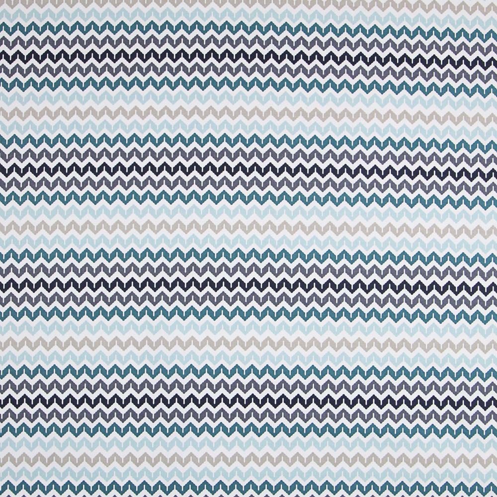 Twill Zickzack Blau - Ribes y Casals