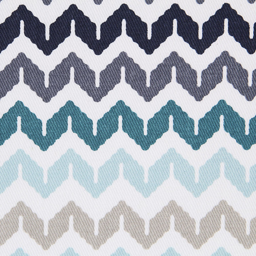Twill Zickzack Blau - Ribes y Casals