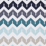 Twill Zickzack Blau - Ribes y Casals