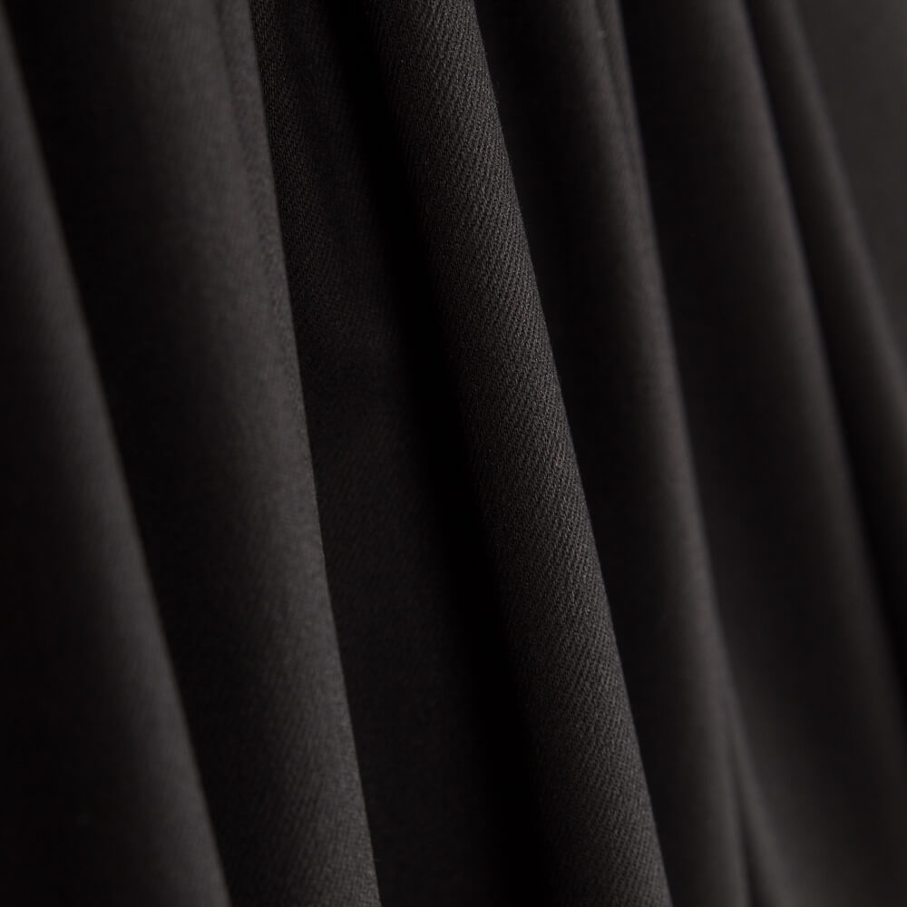 Schwarzer elastischer Twill - Ribes y Casals