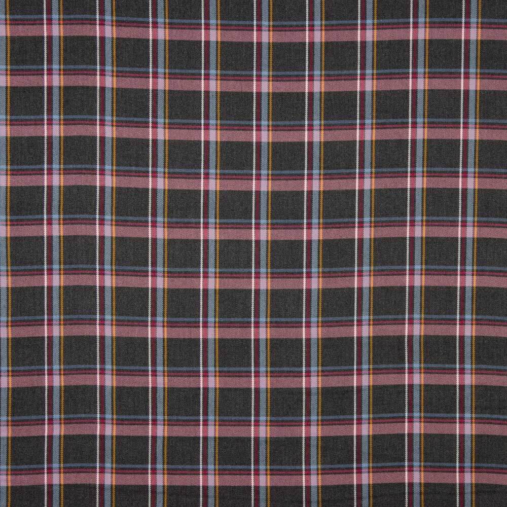 Tartan Cyclamen Stretch Twill - Ribes y Casals