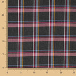 Tartan Cyclamen Stretch Twill - Ribes y Casals