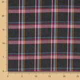 Tartan Cyclamen Stretch Twill - Ribes y Casals