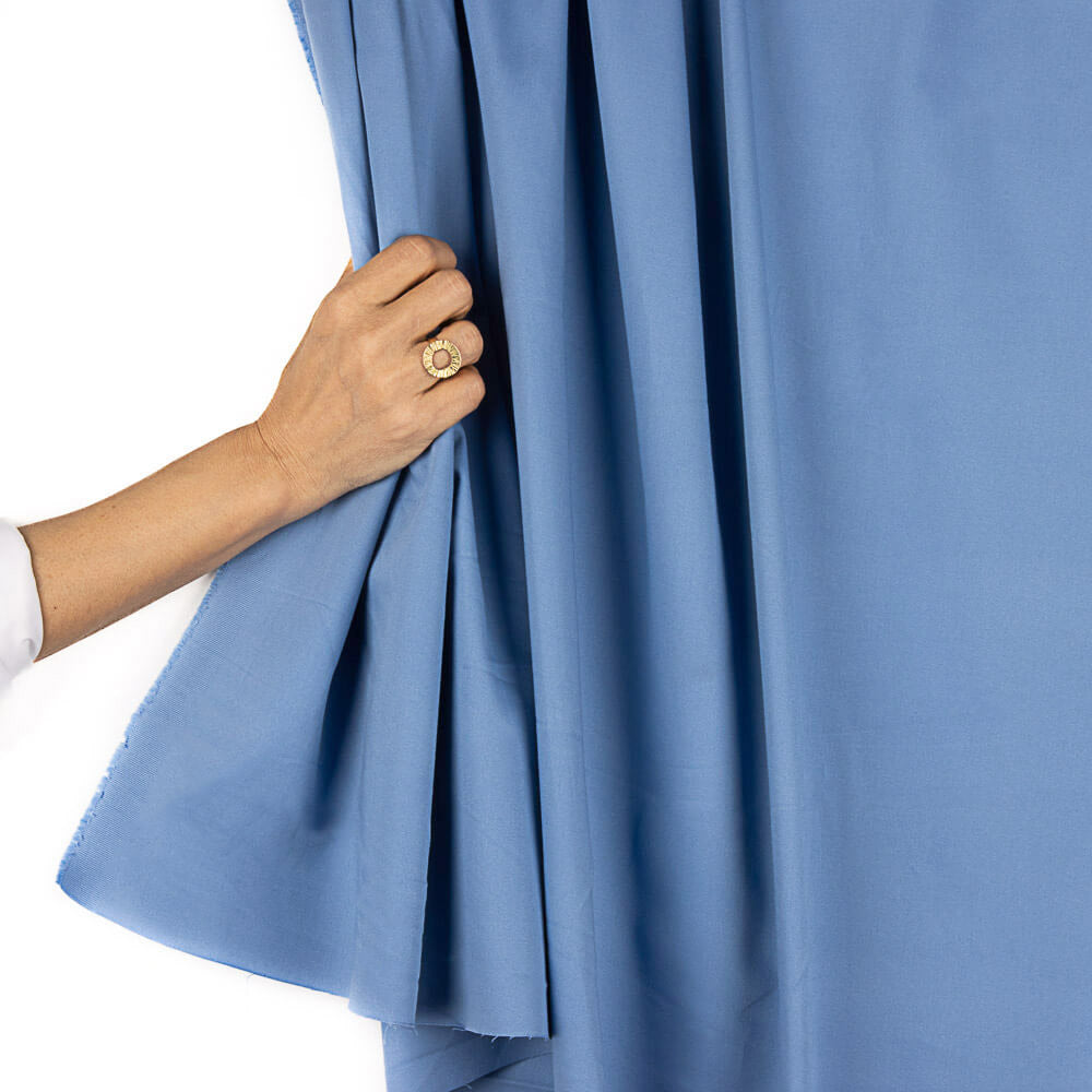 Twill Elastisch Baumwolle Blau - Ribes y Casals