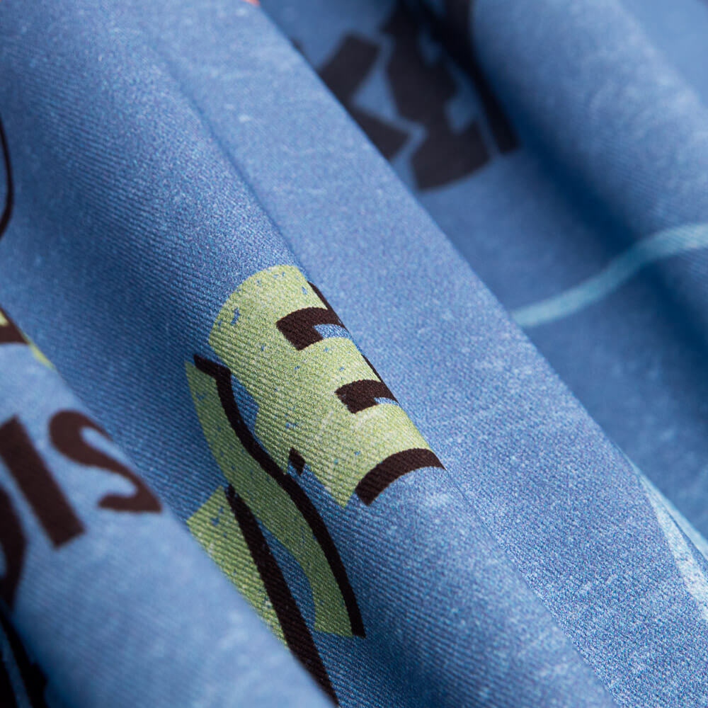 Bedruckter Mickey Twill Blue Denim - Ribes y Casals