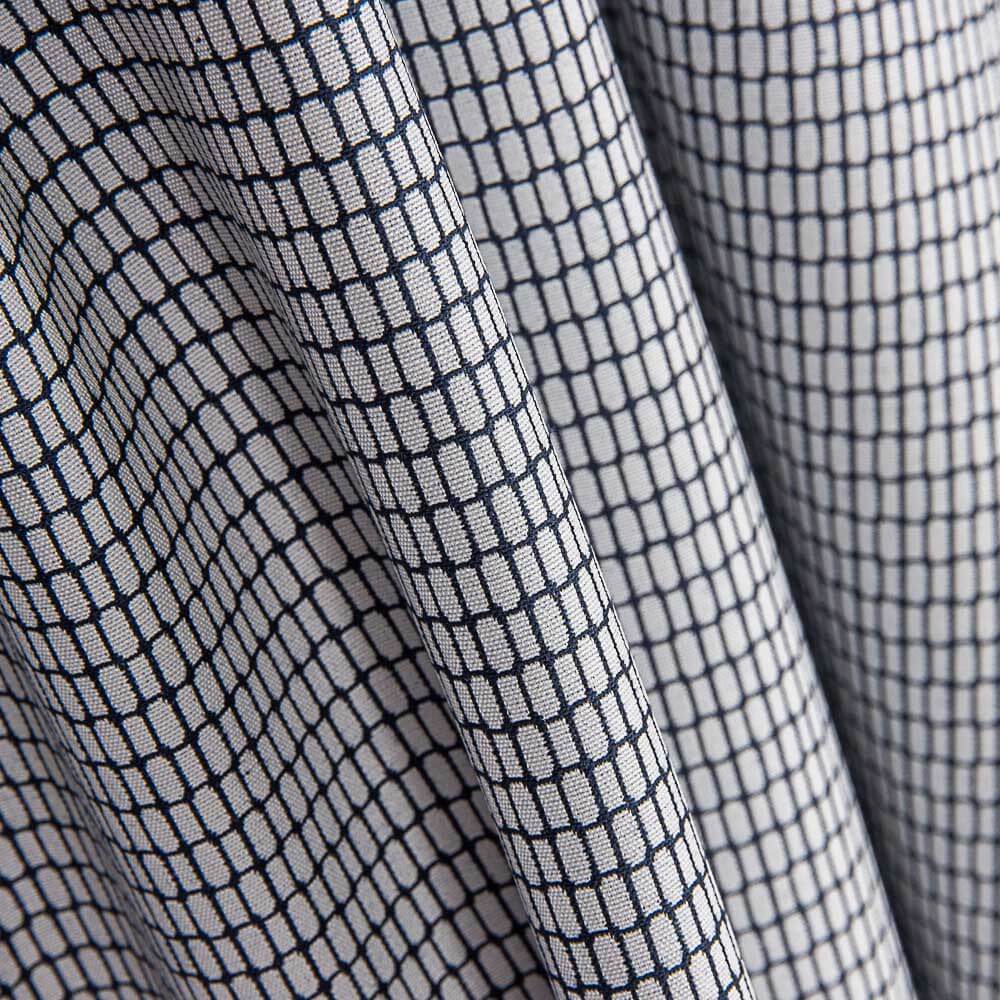 Twill Polyester Lycra Geometrisch Geometrisch Marine - Ribes y Casals