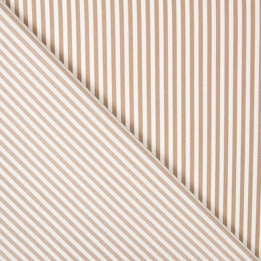 Twill braun gestreift - Ribes y Casals