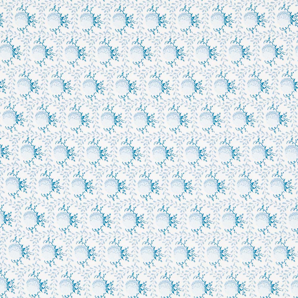 Twill-Elasthan Barock Blau - Ribes y Casals