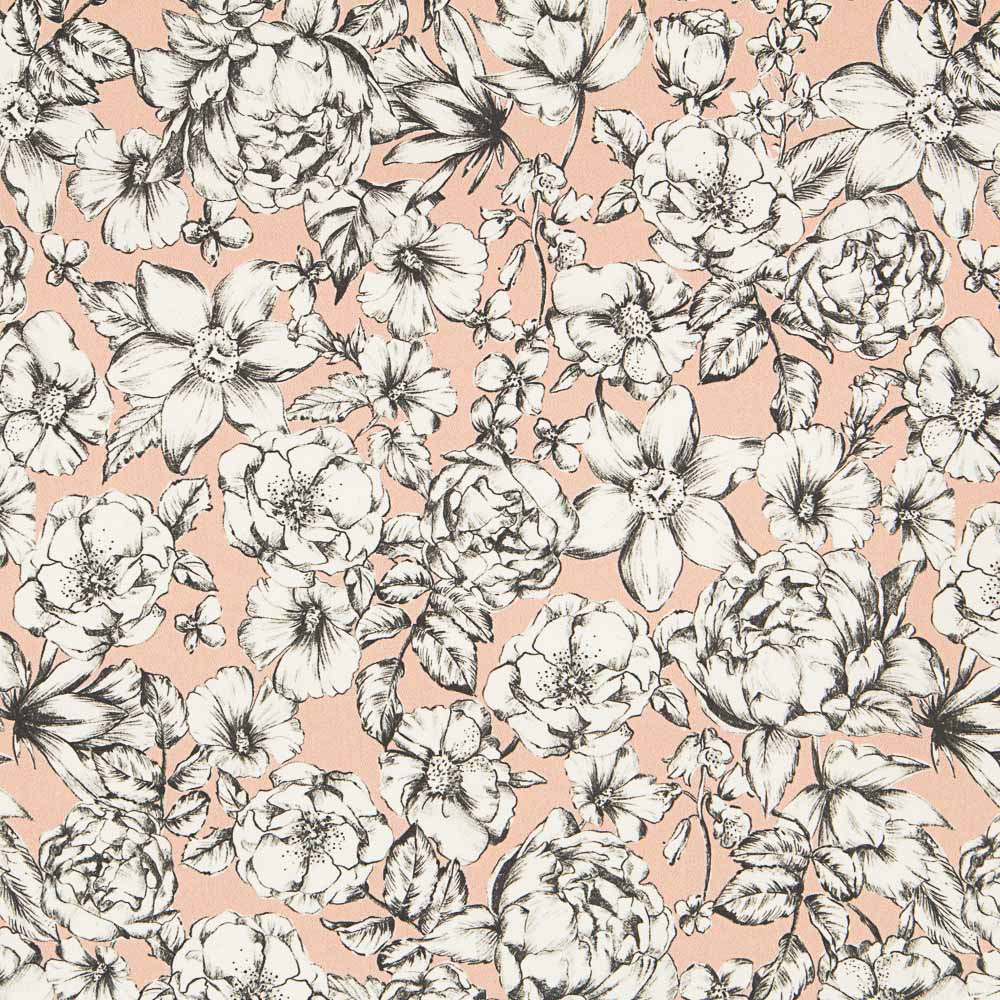Twill-Elasthan-Blumen-Makeup - Ribes y Casals