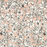 Twill-Elasthan-Blumen-Makeup - Ribes y Casals
