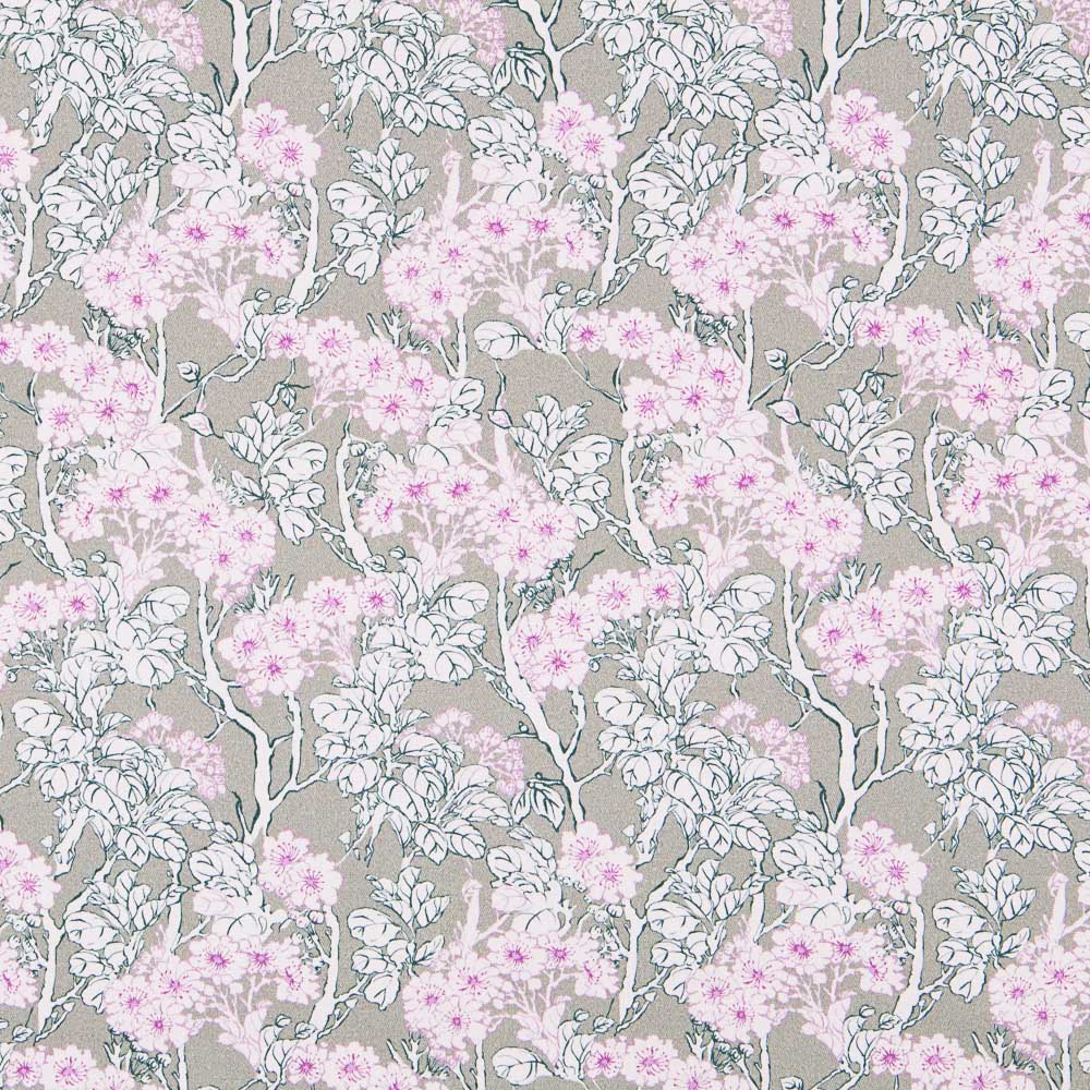 Twill Spandex Floral Rosa - Ribes y Casals