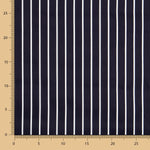 Satin Baumwolle Stretch Baumwolle Marine Streifen - Ribes y Casals