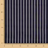 Satin Baumwolle Stretch Baumwolle Marine Streifen - Ribes y Casals