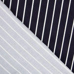 Satin Baumwolle Stretch Baumwolle Marine Streifen - Ribes y Casals
