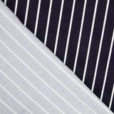 Satin Baumwolle Stretch Baumwolle Marine Streifen - Ribes y Casals