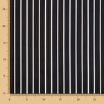 Satin Cotton Stretch Cotton Stripes Schwarz - Ribes y Casals