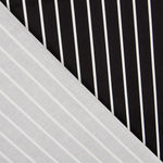 Satin Cotton Stretch Cotton Stripes Schwarz - Ribes y Casals