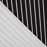 Satin Cotton Stretch Cotton Stripes Schwarz - Ribes y Casals