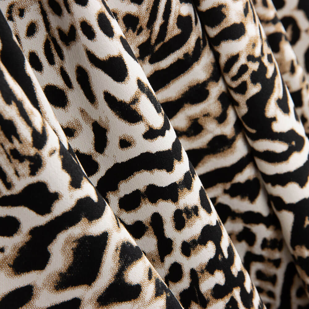Tiger Print Baumwollsatin - Ribes y Casals